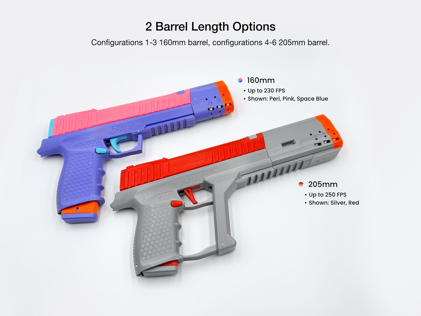 Zinc .50 Completed Dart Blaster
