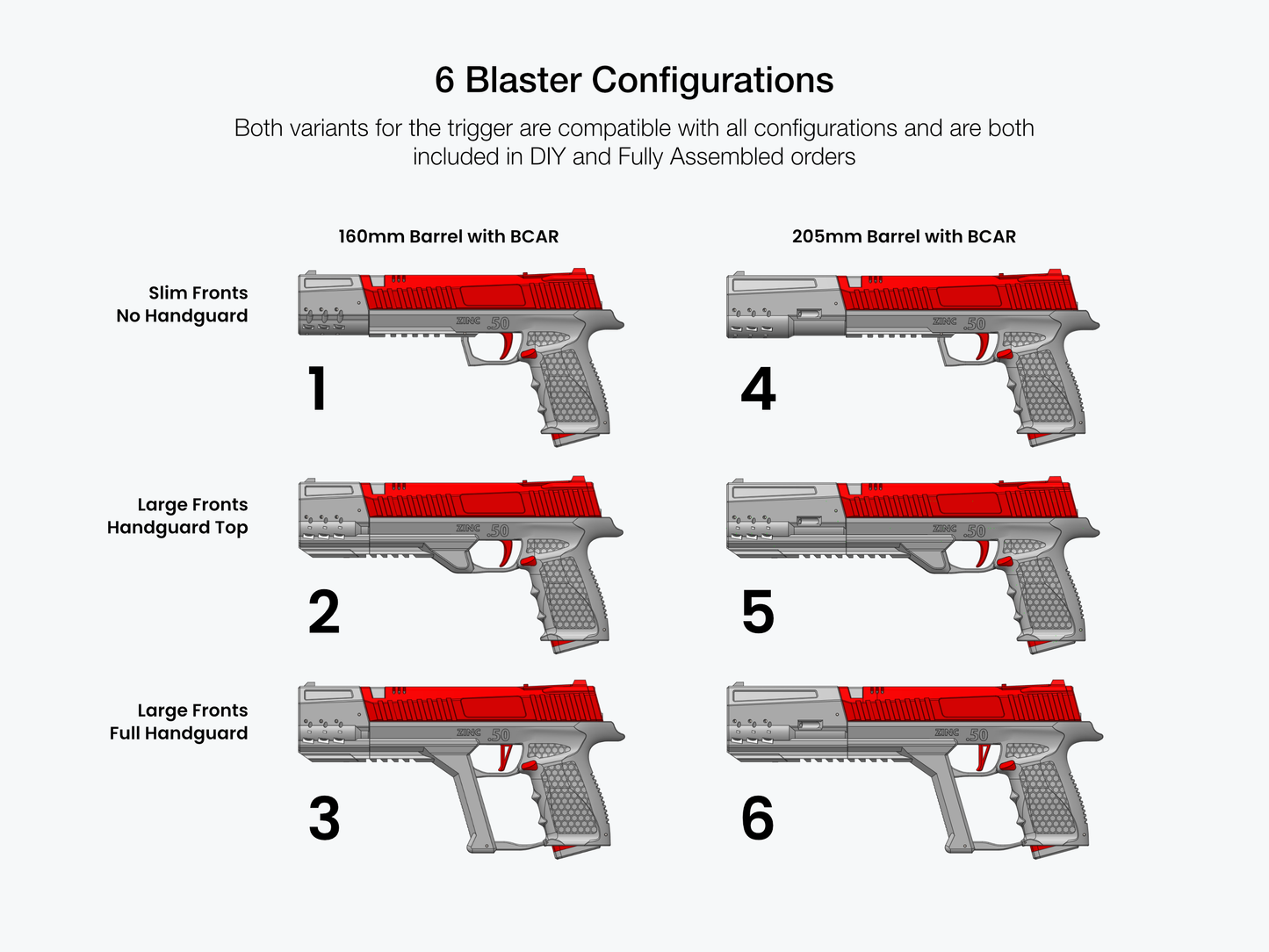 Zinc .50 Dart Blaster Do-It-Yourself Kit