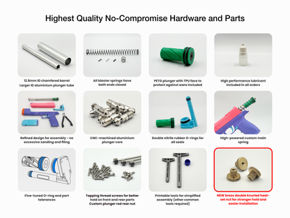 Zinc .50 Dart Blaster Hardware Kit