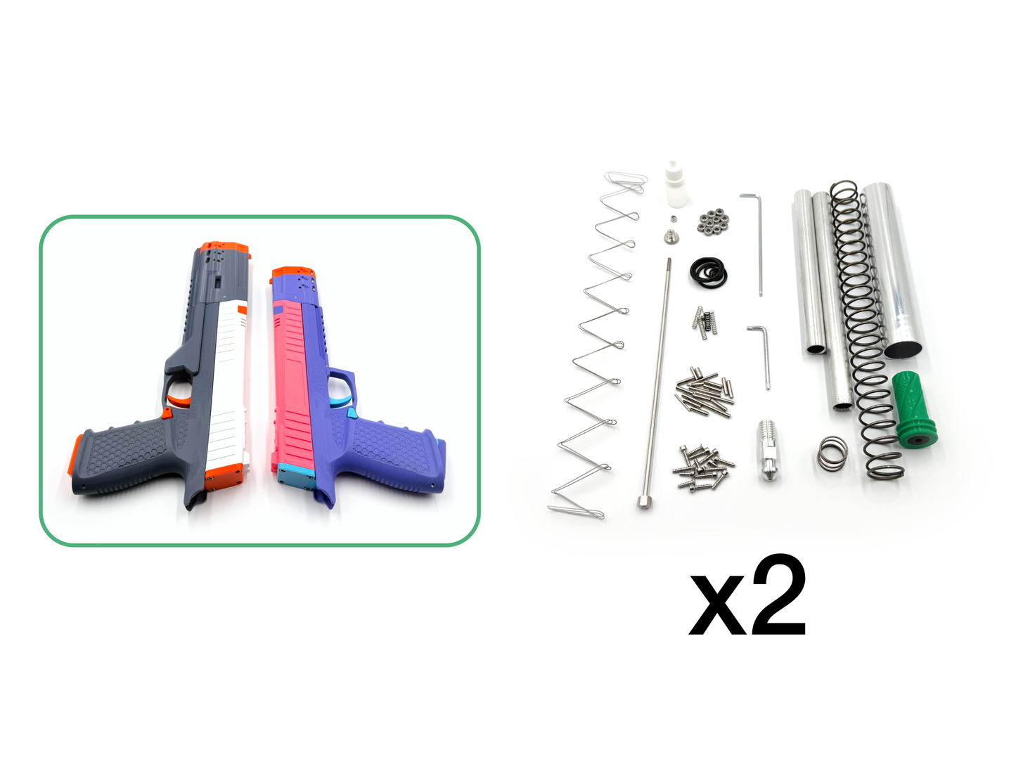 Zinc .50 Dart Blaster Hardware Kit - Duel Bundle