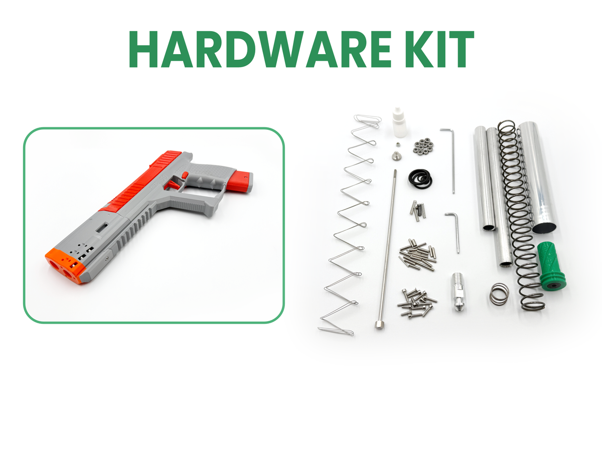 Zinc .50 3D Printed Dart Blaster Hardware Kit
